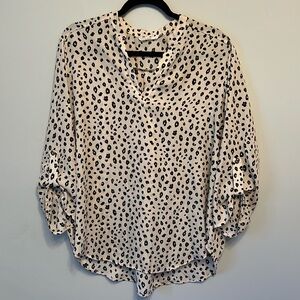 Lush • Cheetah print blouse